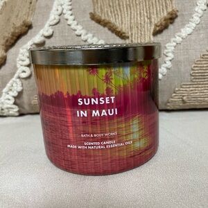 Sunset In Maui Bath and Body Works 3 Wick Candle